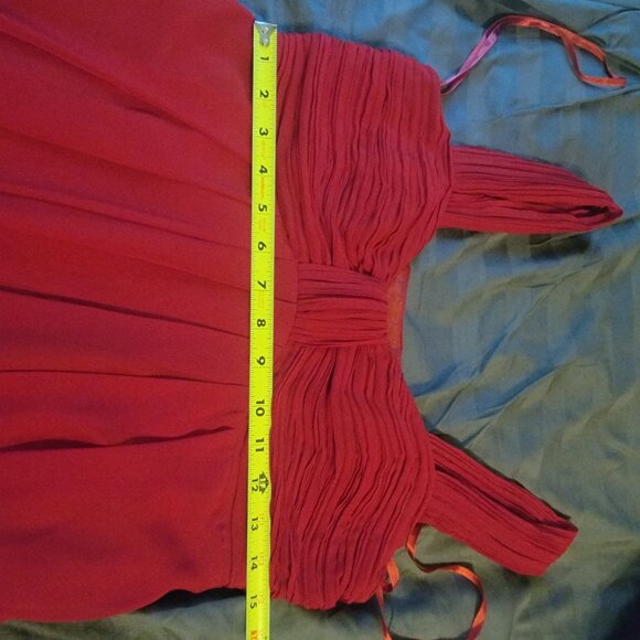 Red empire waist cocktail dress from Lord & Taylor size 4 - Picture 11 of 16